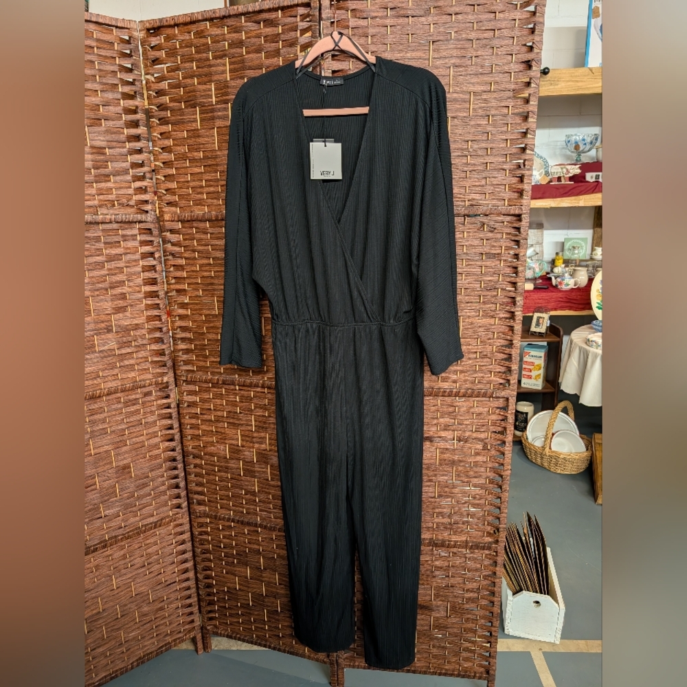Very J Black Jumpsuit